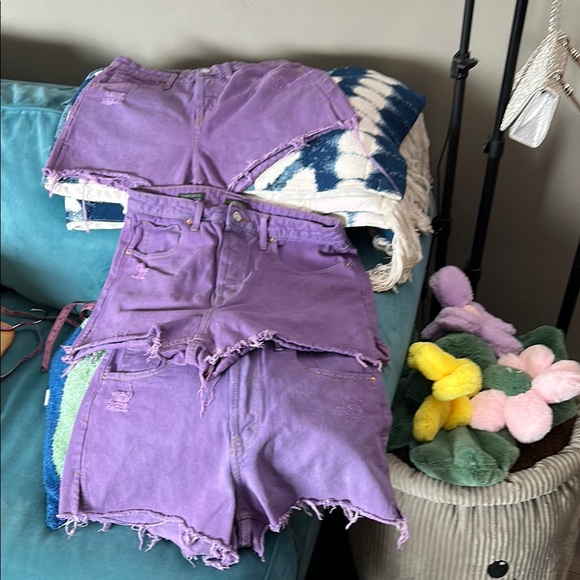 Wild fable Purple dyed Denim Women's Shorts - Picture 2 of 10
